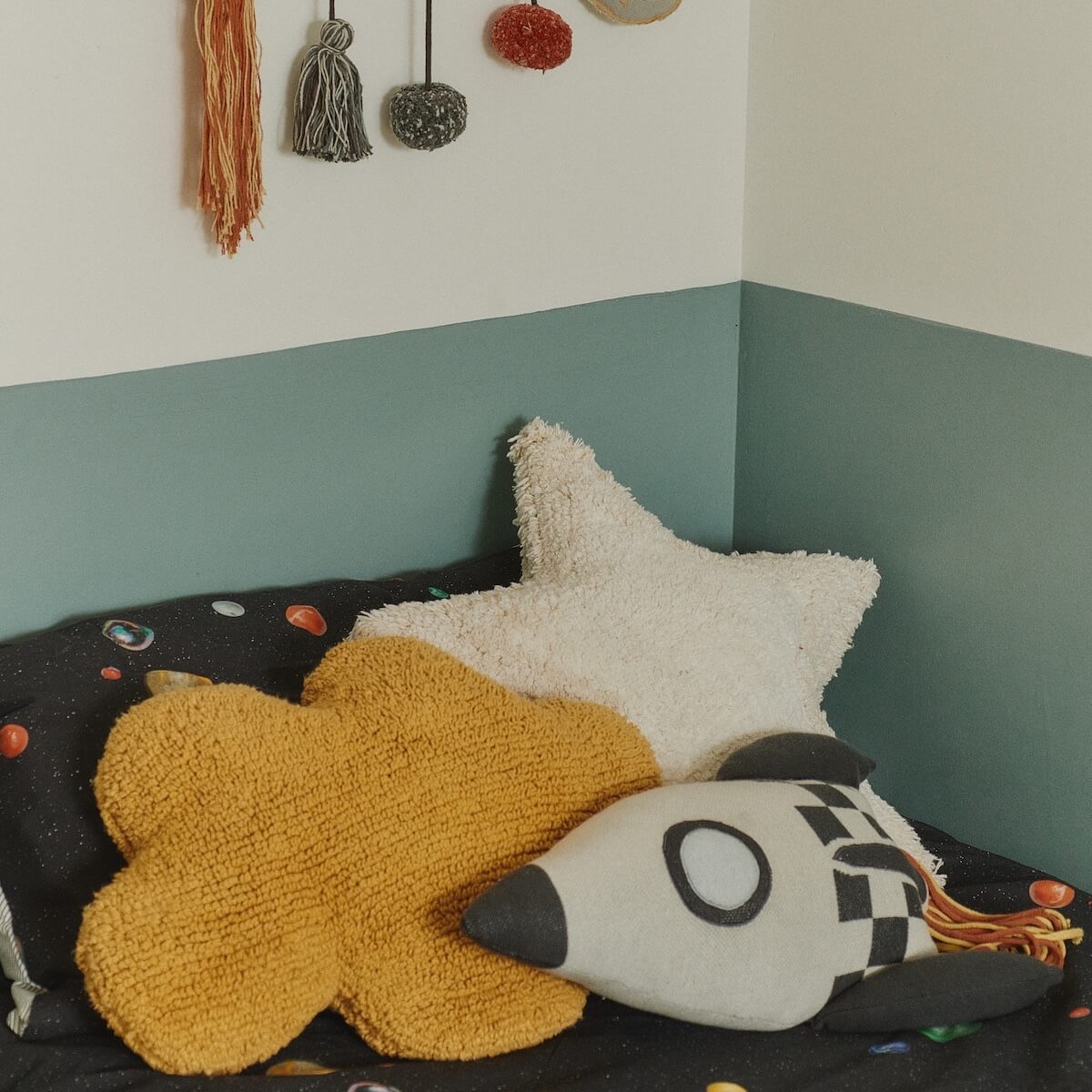 Knitted Cushion ROCKET 22x41cm Lorena Canals