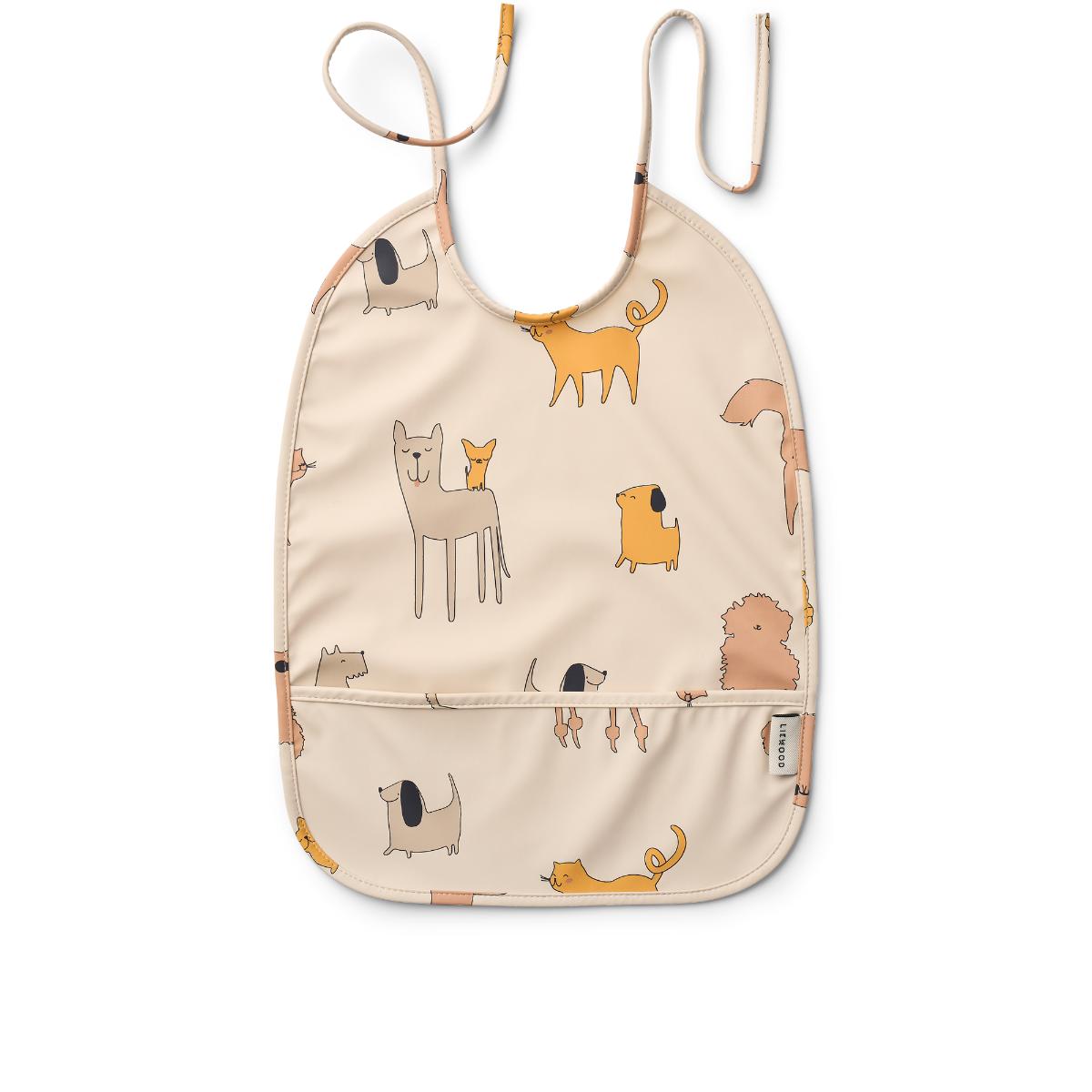 Lai Bib Liewood Cats and Dogs sandy