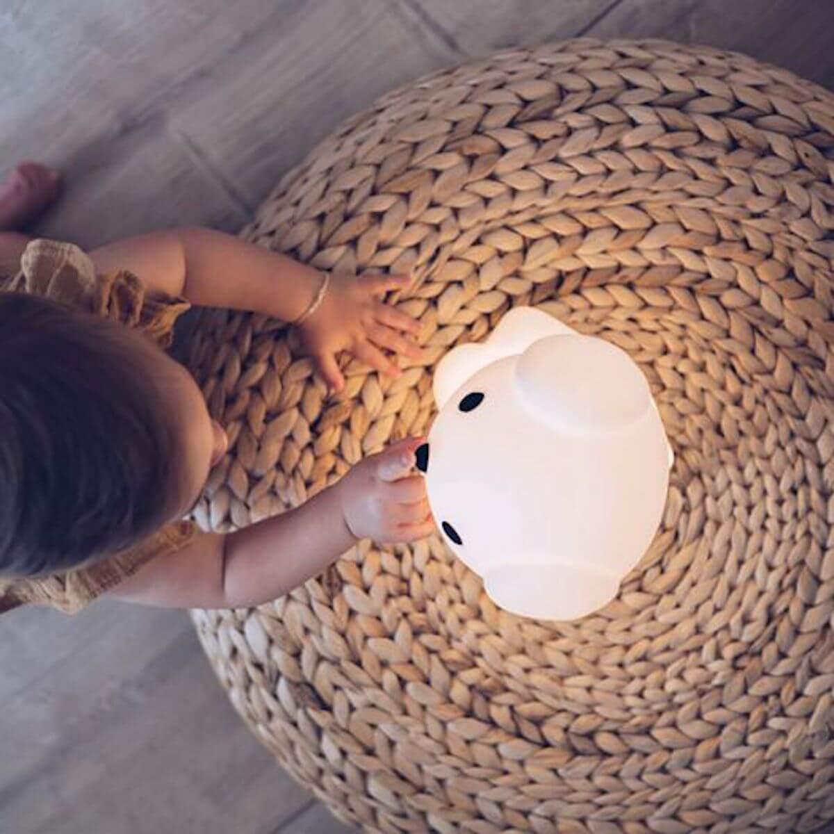 Lampe à poser SNUFFY FIRST LIGHT Mr. Maria blanc