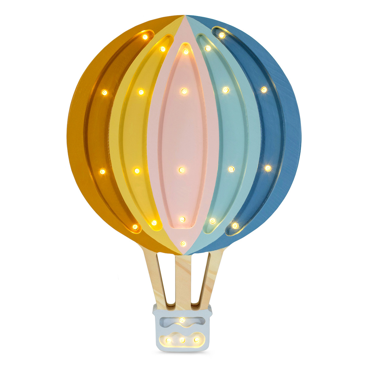 Lampe lumières HOT AIR BALOON Little Lights retro rainbow