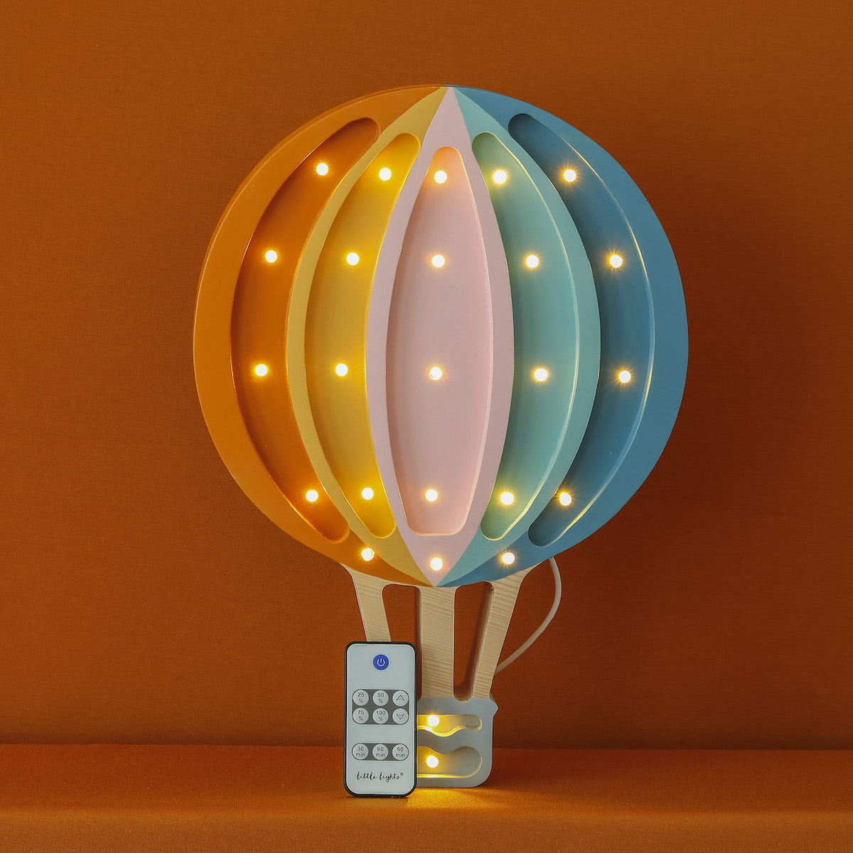 Lampe lumières HOT AIR BALOON Little Lights retro rainbow