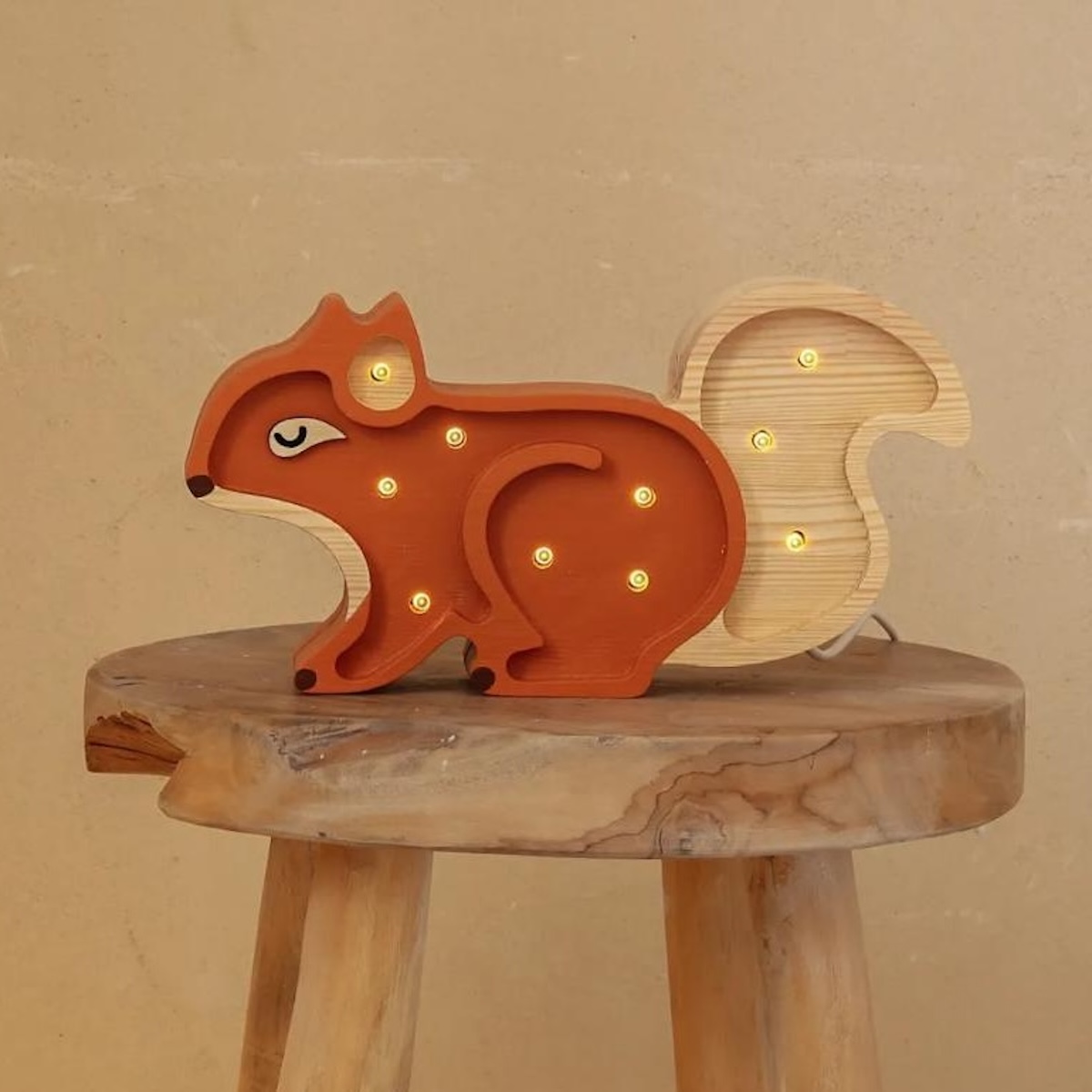 Lampe lumières mini SQUIRREL Little Lights ginger wood