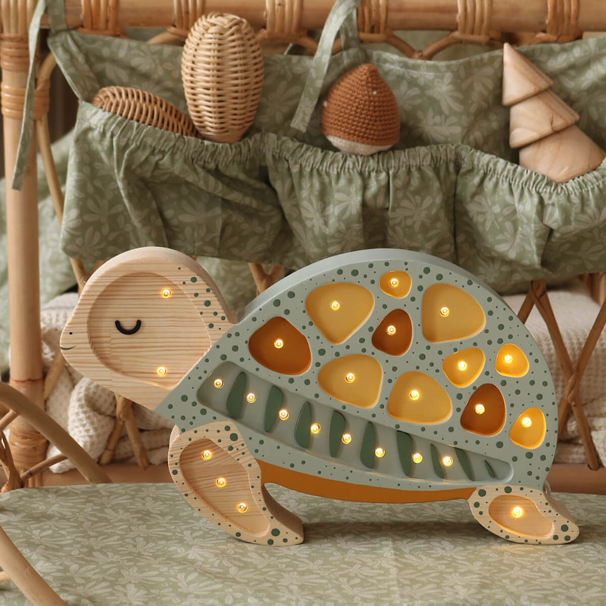 Lampe lumières TURTLE Little Lights Galapagos Sage