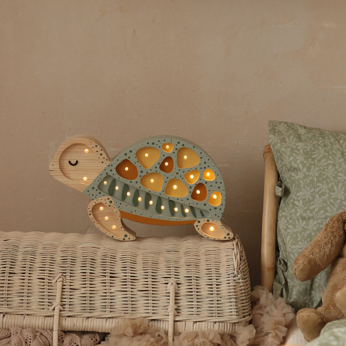 Lampe lumières TURTLE Little Lights Galapagos Sage