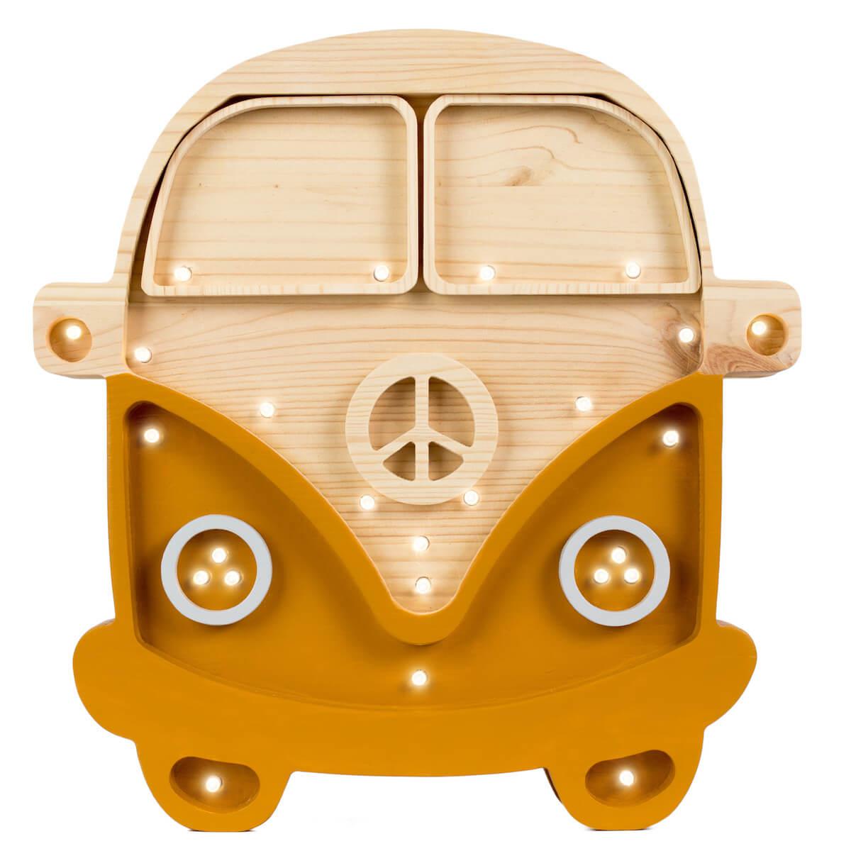 Lampe lumières VAN Little Lights mustard-wood