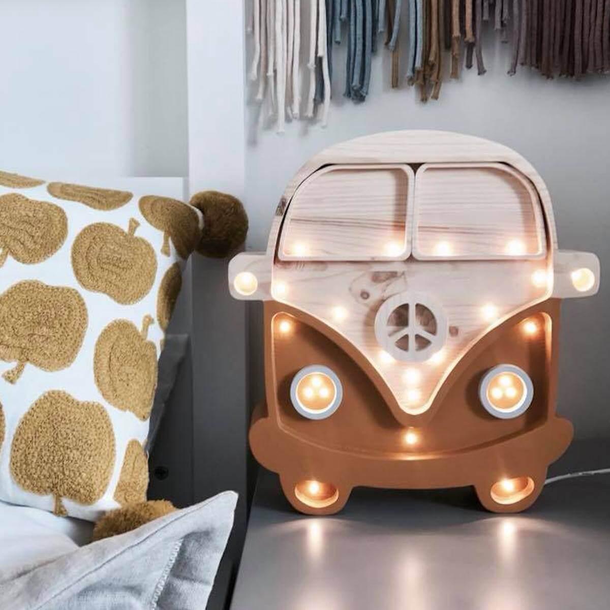 Lampe lumières VAN Little Lights mustard-wood