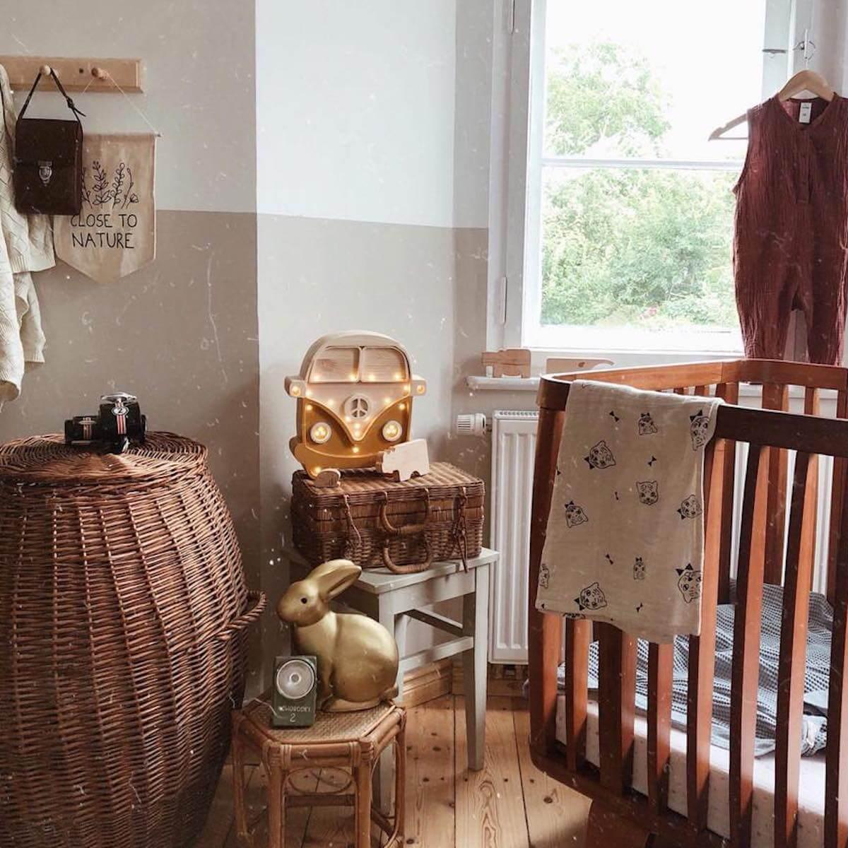 Lampe lumières VAN Little Lights mustard-wood