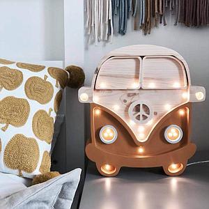Lampe lumières VAN Little Lights mustard-wood