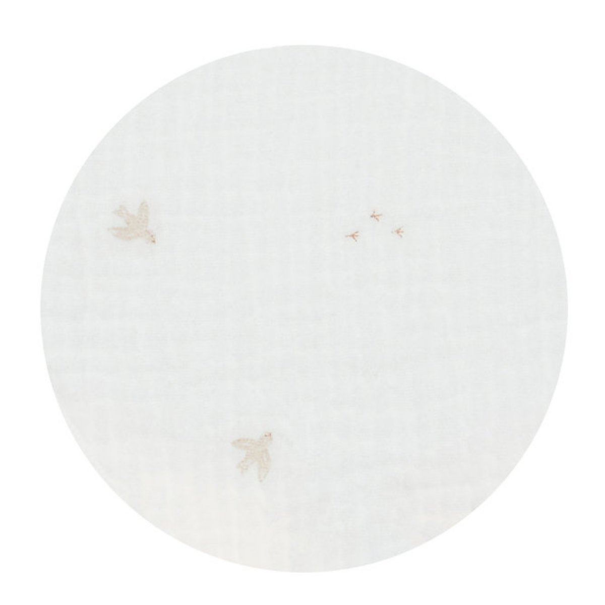 Lange 135x100cm tetra OISEAUX Nanami Off-white