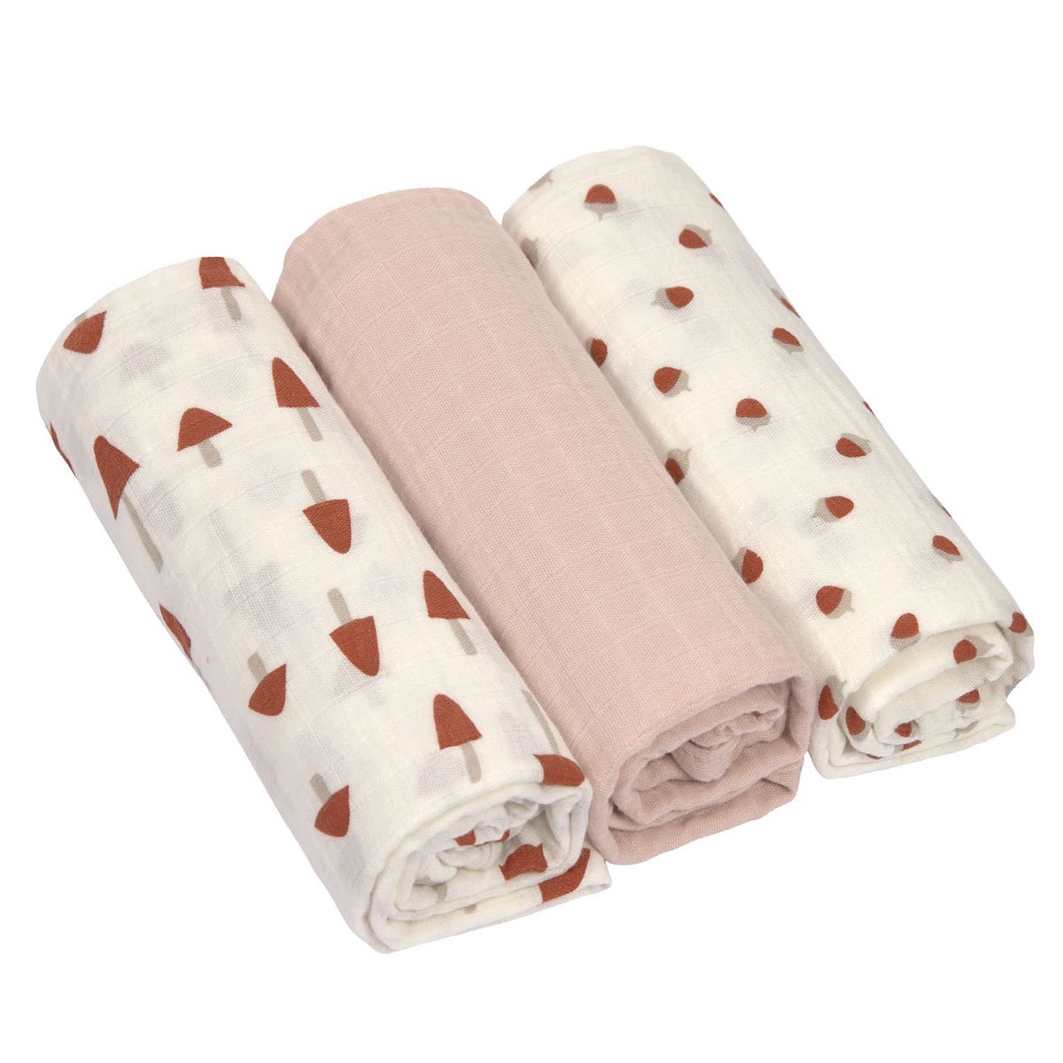 Langes 85x85cm LITTLE FOREST Laessig powder pink