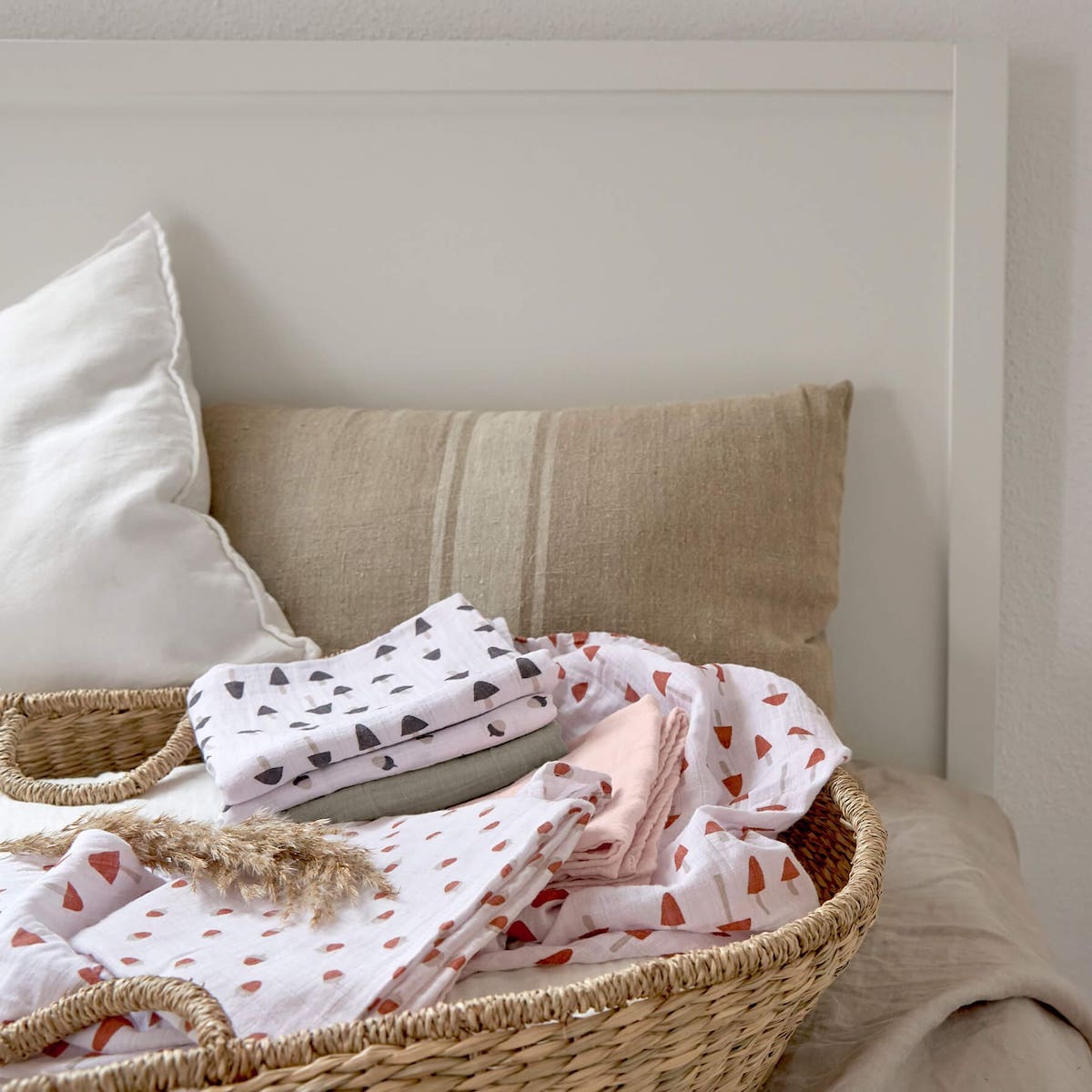 Langes 85x85cm LITTLE FOREST Laessig powder pink