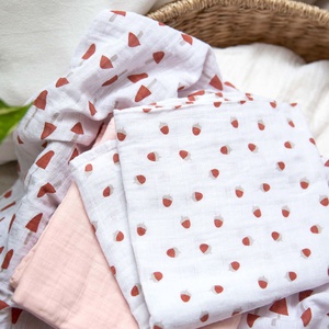 Langes 85x85cm LITTLE FOREST Laessig powder pink