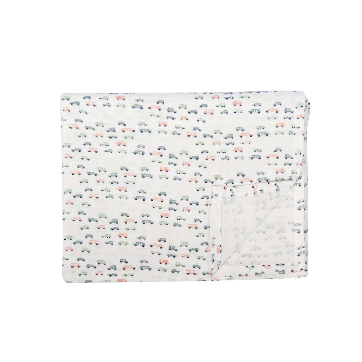 Langes mousseline 110x110cm CARS Les Rêves d'Anaïs 