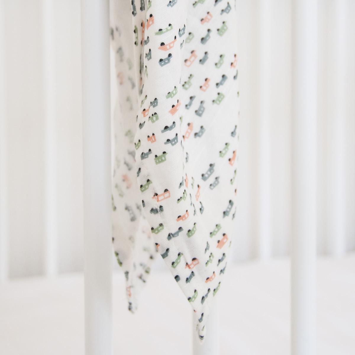 Langes mousseline 110x110cm CARS Les Rêves d'Anaïs 