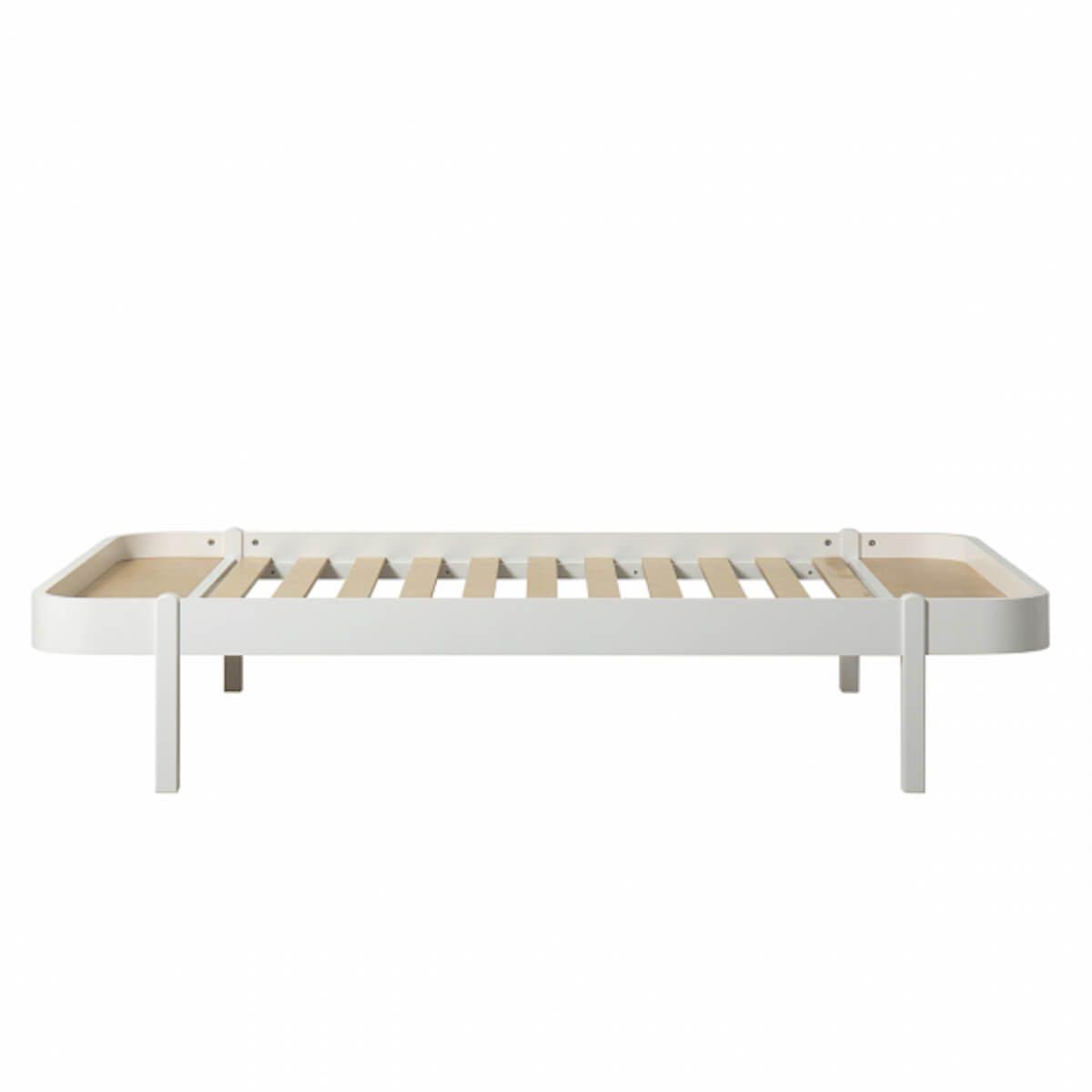 Lit 120x200cm WOOD LOUNGER Oliver Furniture blanc
