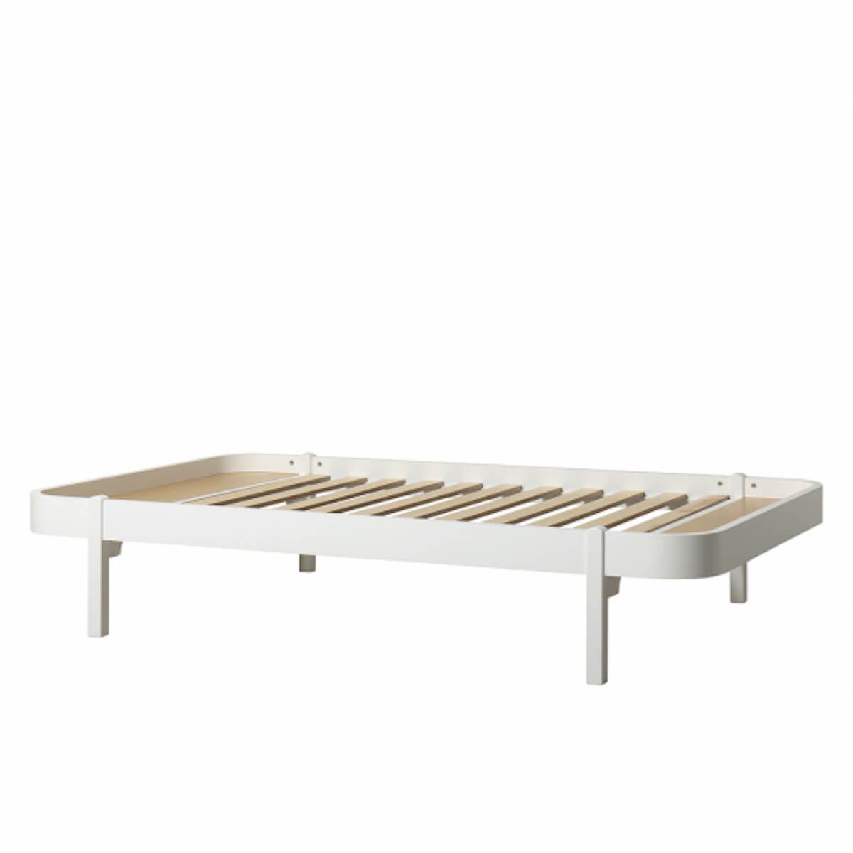 Lit 120x200cm WOOD LOUNGER Oliver Furniture blanc