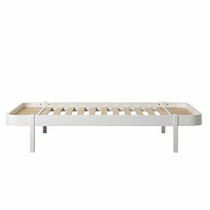 Lit 120x200cm WOOD LOUNGER Oliver Furniture blanc