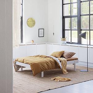 Lit 120x200cm WOOD LOUNGER Oliver Furniture blanc