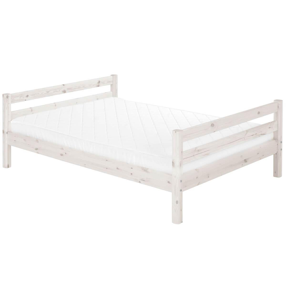 Lit 140x200cm CLASSIC Flexa blanchi