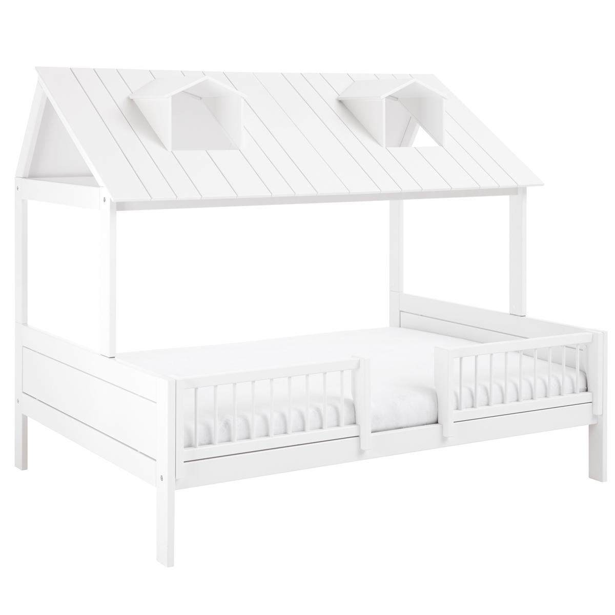 Lit 140x200cm-sommier luxe BEACH HOUSE  Lifetime blanc