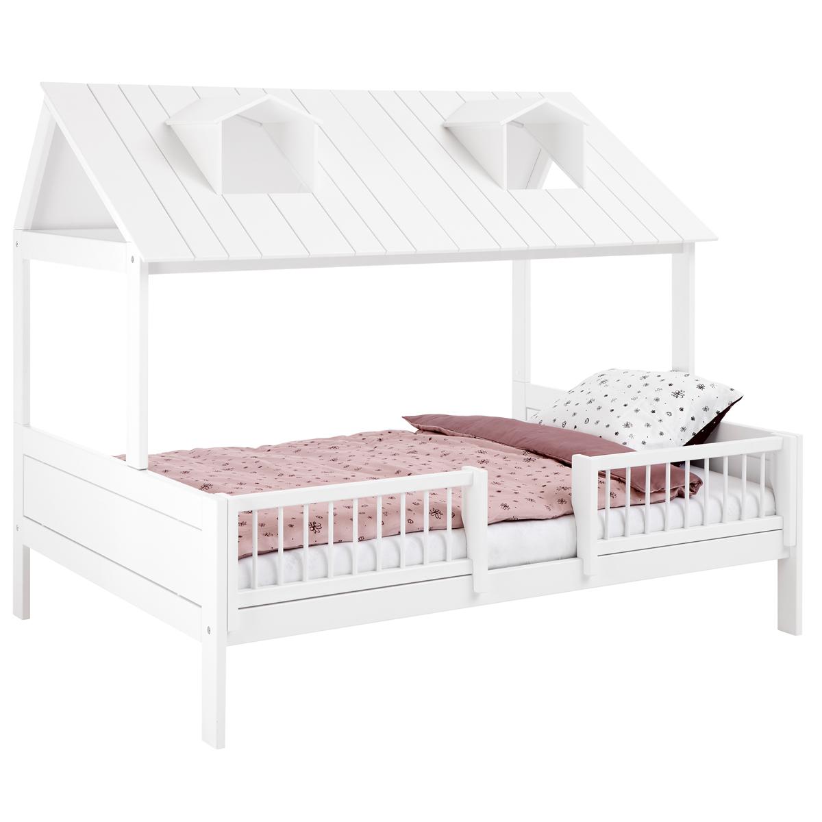 Lit 140x200cm-sommier luxe BEACH HOUSE  Lifetime blanc