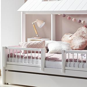 Lit 140x200cm-sommier luxe BEACH HOUSE  Lifetime blanc