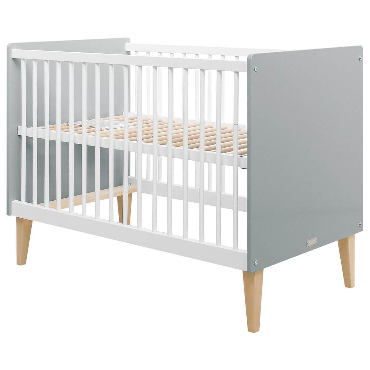 Lit 60x120cm EMMA Bopita blanc-gris