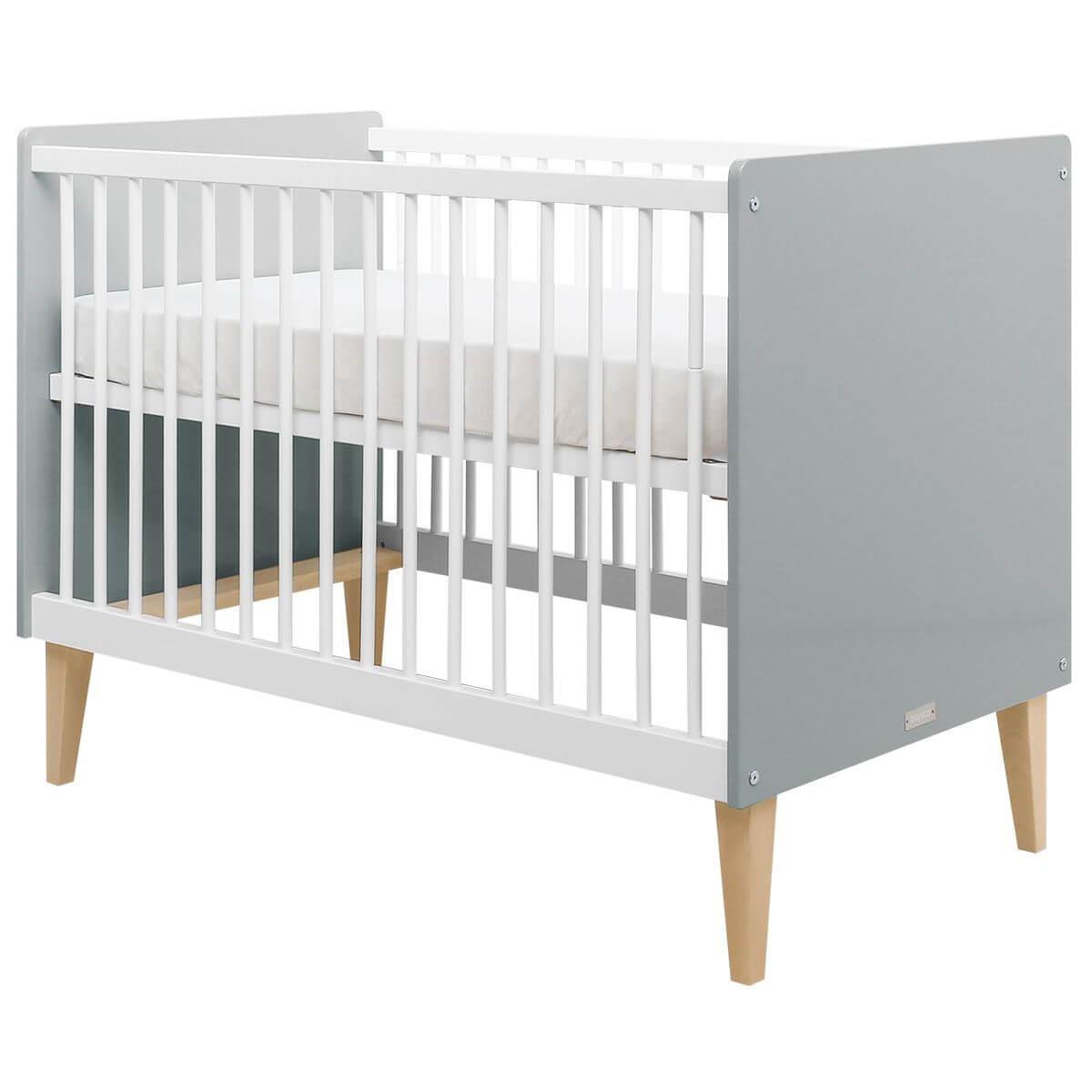 Lit 60x120cm EMMA Bopita blanc-gris