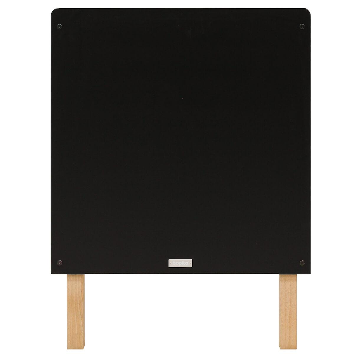 Lit 60x120cm FLORIS Bopita Noir Mat-Naturel