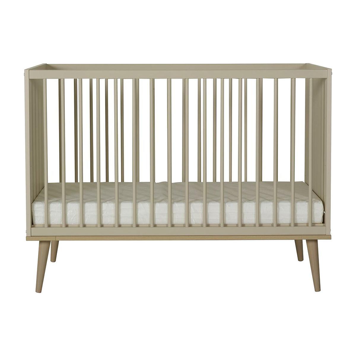 Lit 60x120cm FLOW Quax Chêne naturel-Clay
