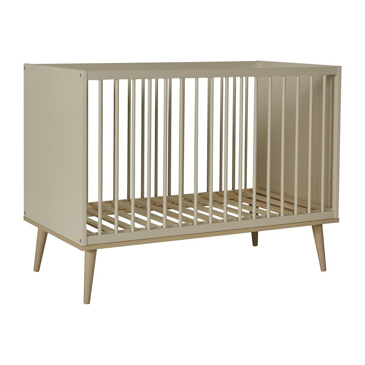 Lit 60x120cm FLOW Quax Chêne naturel-Clay