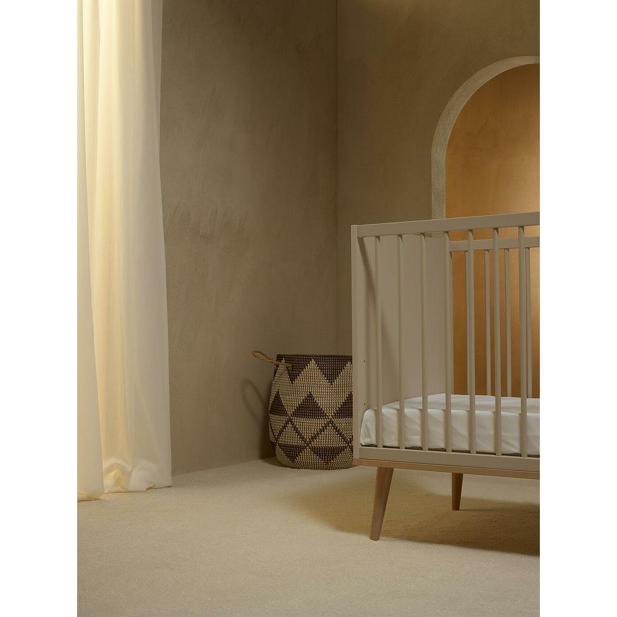 Lit 60x120cm FLOW Quax Chêne naturel-Clay