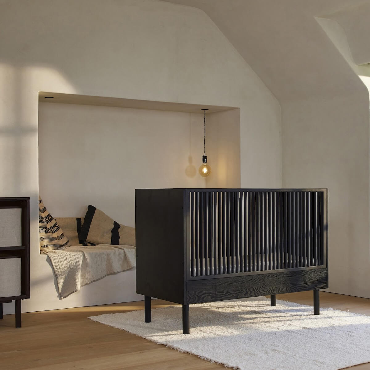 Lit 60x120cm HAI NO KI Quax frêne noir