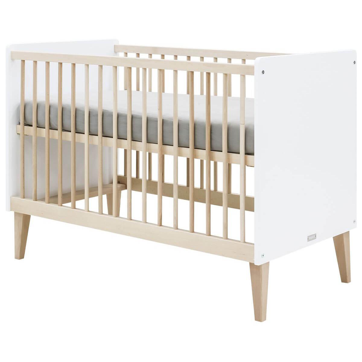 Lit 60x120cm INDY Bopita blanc-naturel