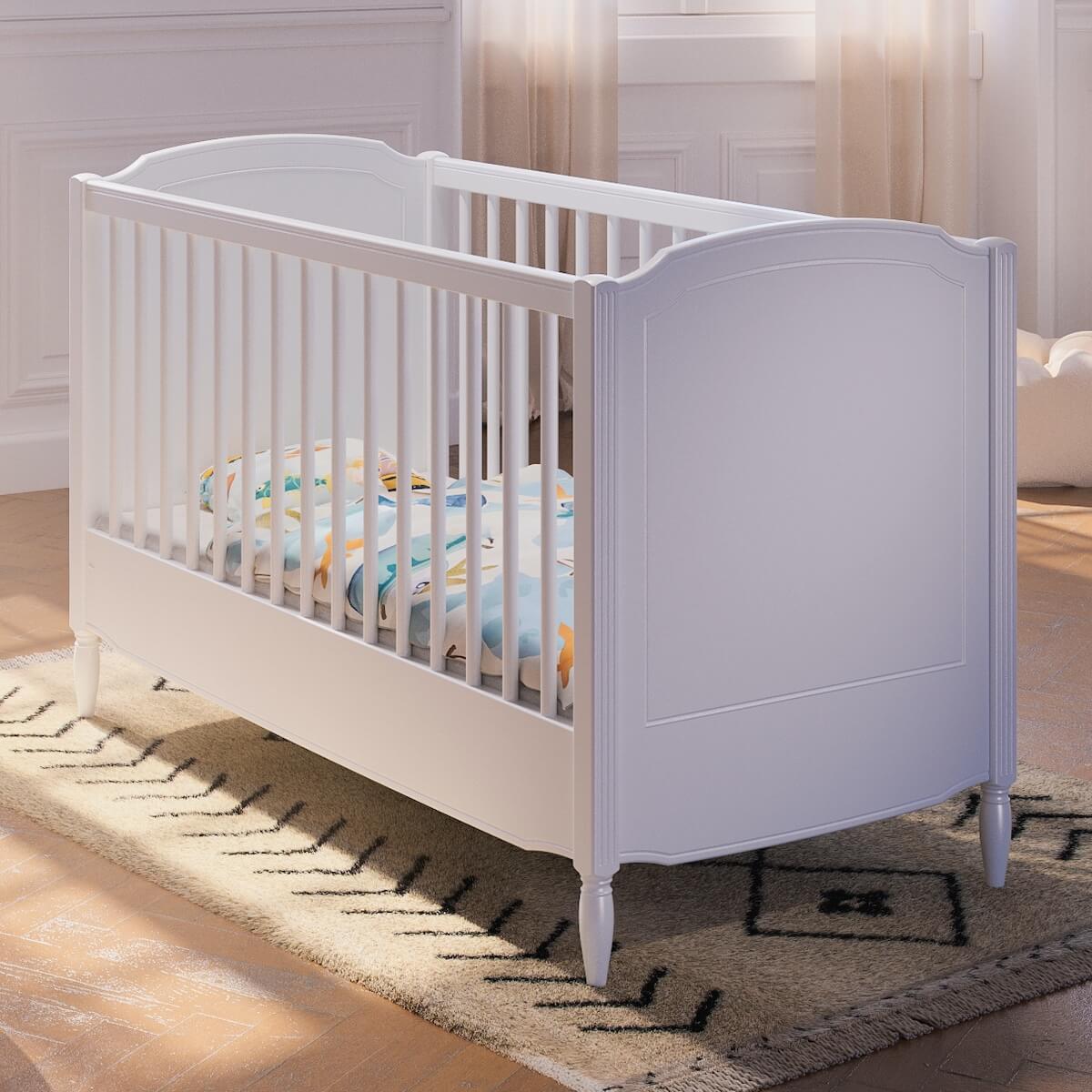 Lit 60x120cm LAFAYETTE Théo Bebe neige