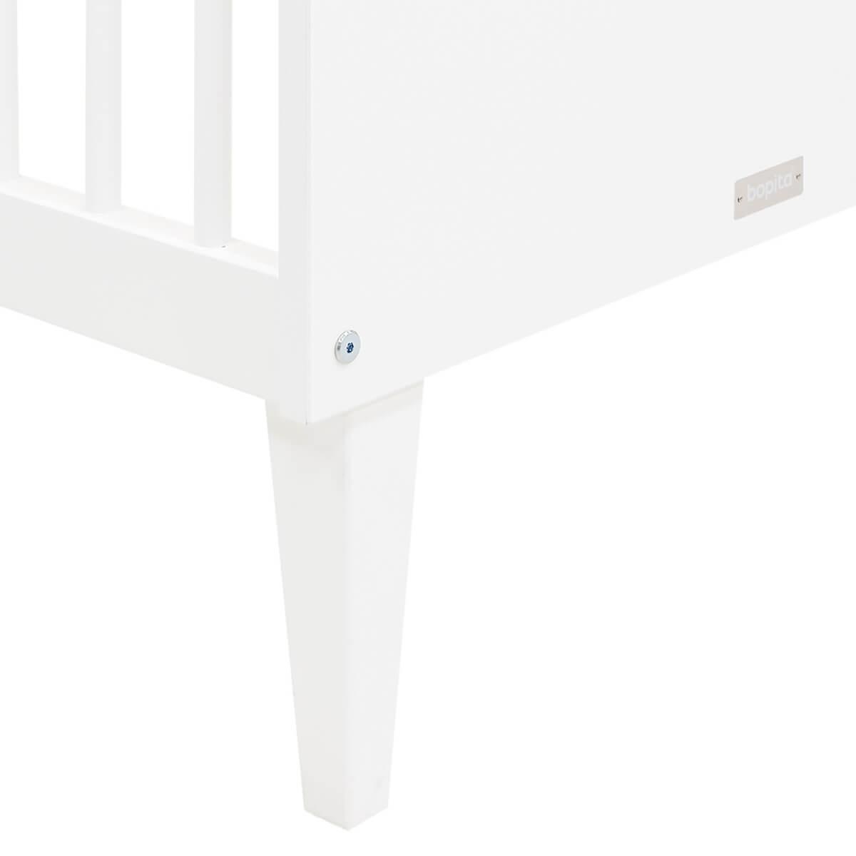 Lit 60x120cm LOCKER Bopita blanc