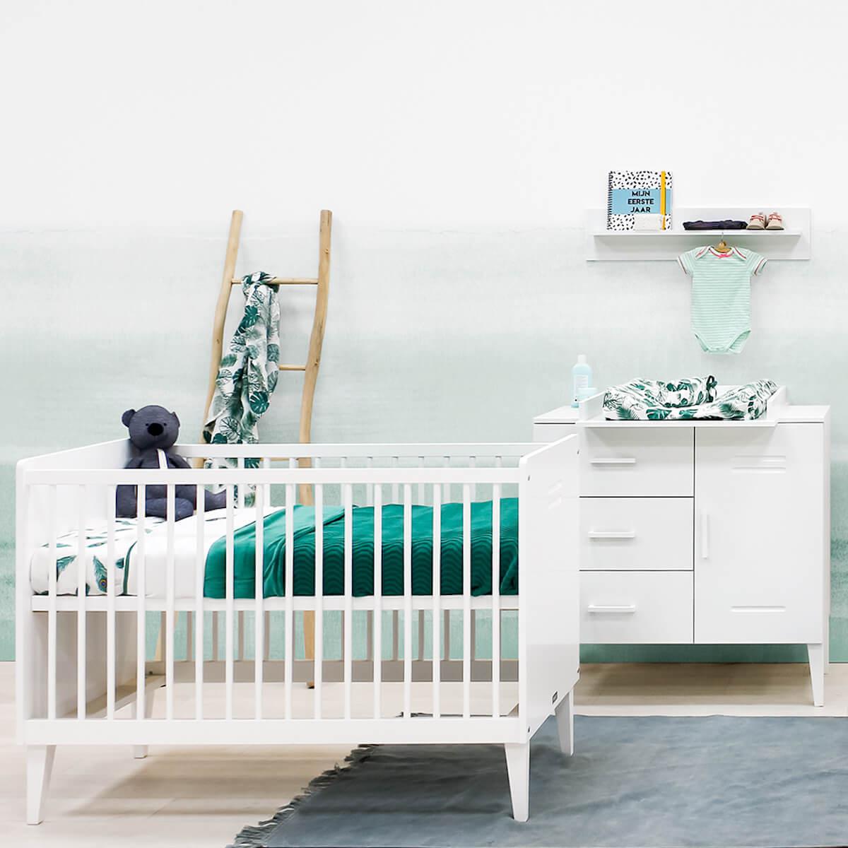 Lit 60x120cm LOCKER Bopita blanc