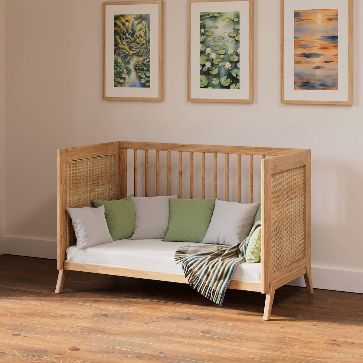 Lit 60x120cm MARELIA BOIS Théo Bebe naturel