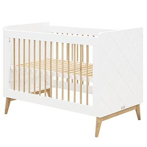 Lit 60x120cm PARIS Bopita Blanc-Chêne