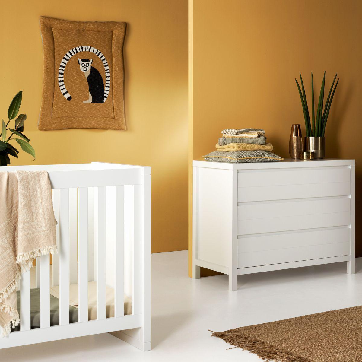 Lit 60x120cm STRIPES Quax  blanc