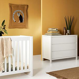 Lit 60x120cm STRIPES Quax  blanc