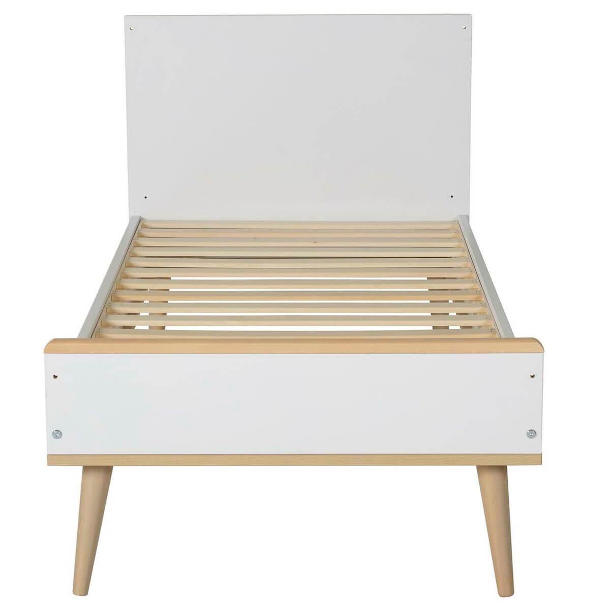 Lit 70x140cm FLOW Quax Chêne naturel-blanc