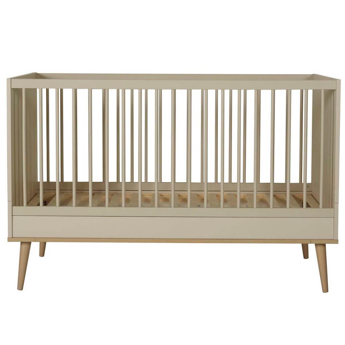 Lit 70x140cm FLOW Quax Chêne naturel-Clay
