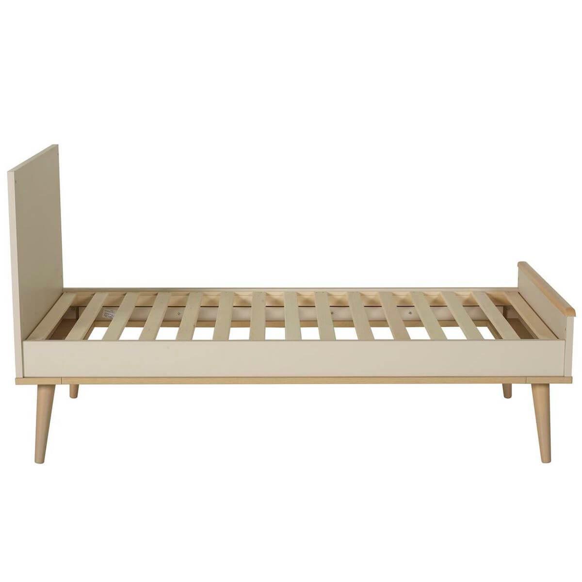 Lit 70x140cm FLOW Quax Chêne naturel-Clay