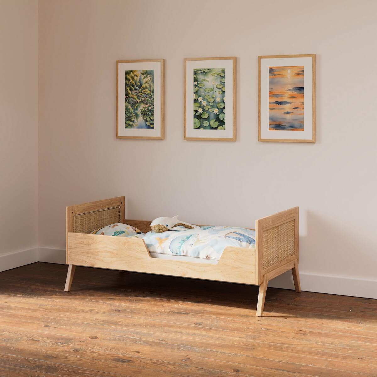 Lit 70x140cm MARELIA BOIS Théo Bebe naturel 