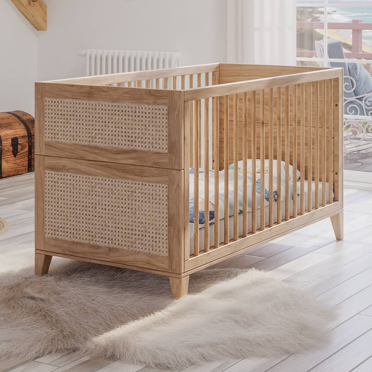 Lit 70x140cm NAMI BOIS Théo Bebe naturel