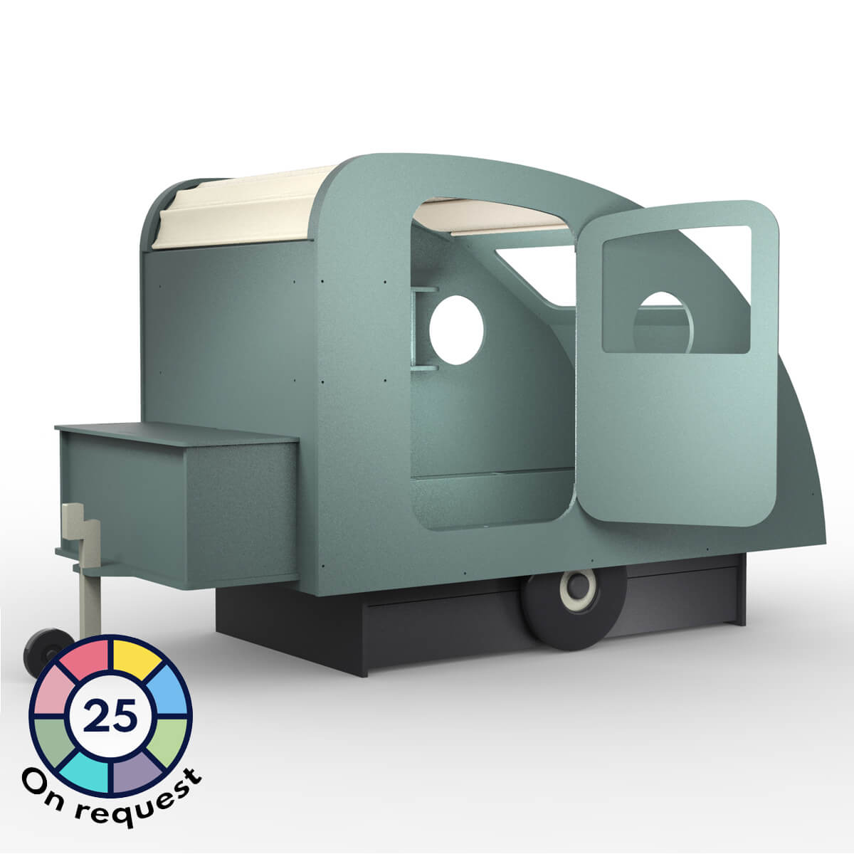 Lit 90x190cm CARAVANE Mathy by Bols gris orage