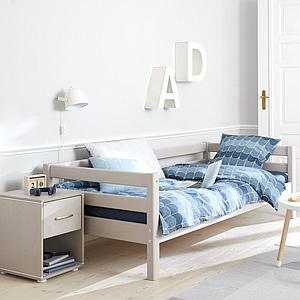 Lit 90x190cm CLASSIC Flexa grey washed