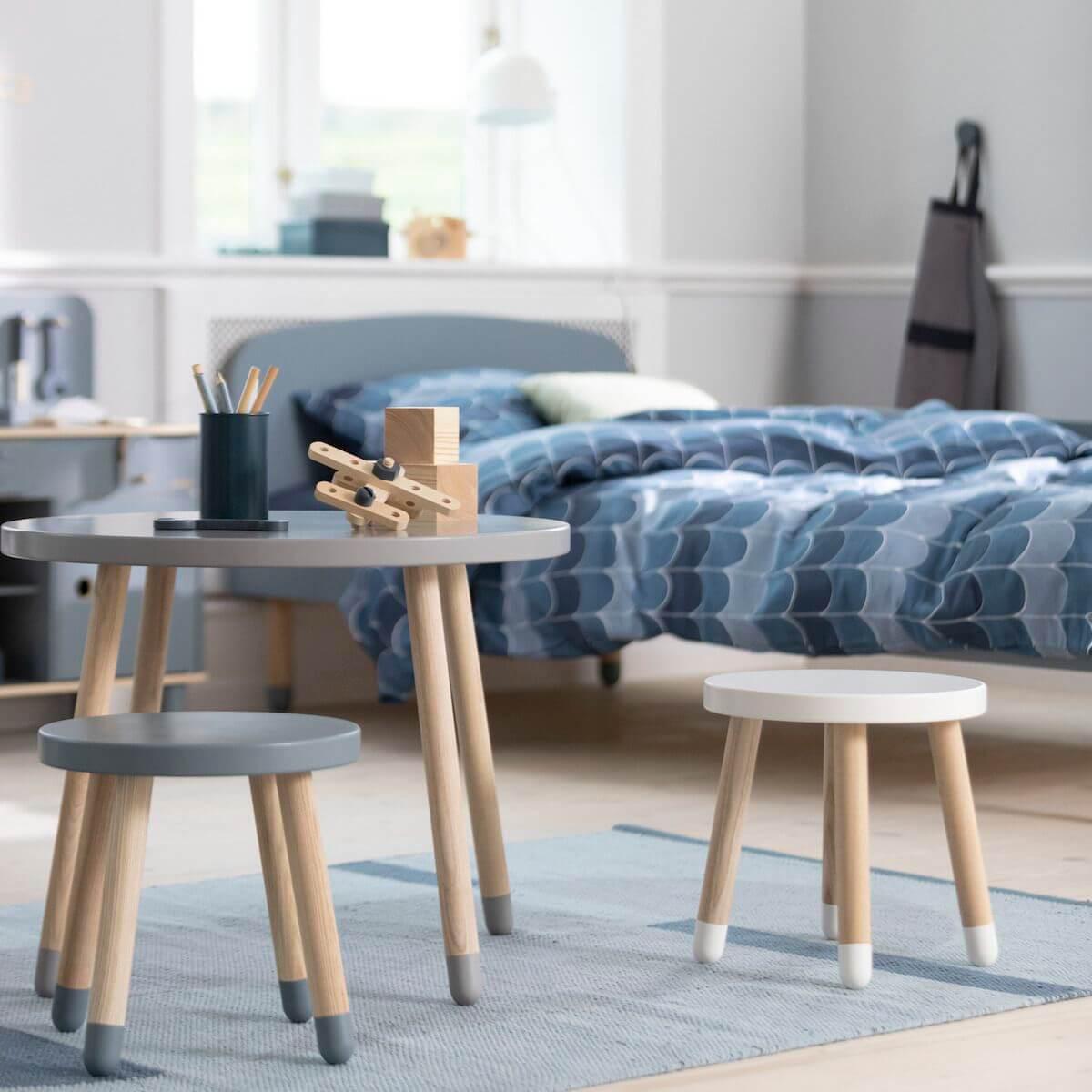 Lit 90x190cm DOTS Flexa bleu