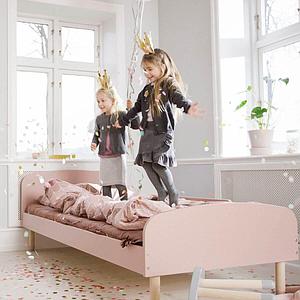 Lit 90x190cm DOTS Flexa rose